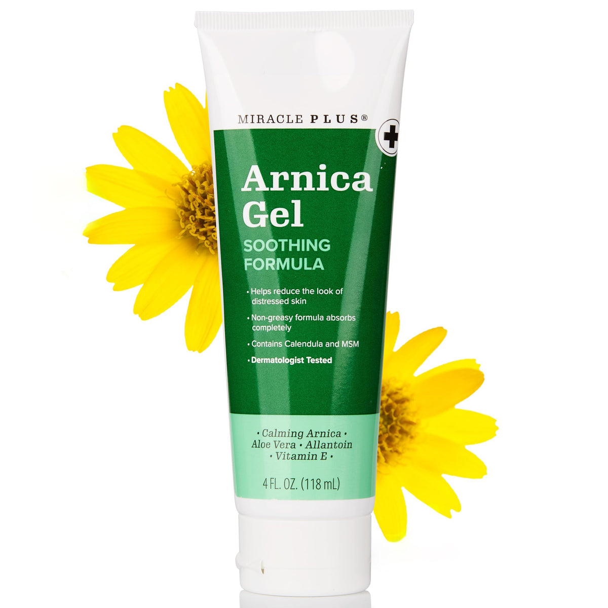 Miracle Plus Arnica Gel para moretones, alivio suave y recuperación de la piel