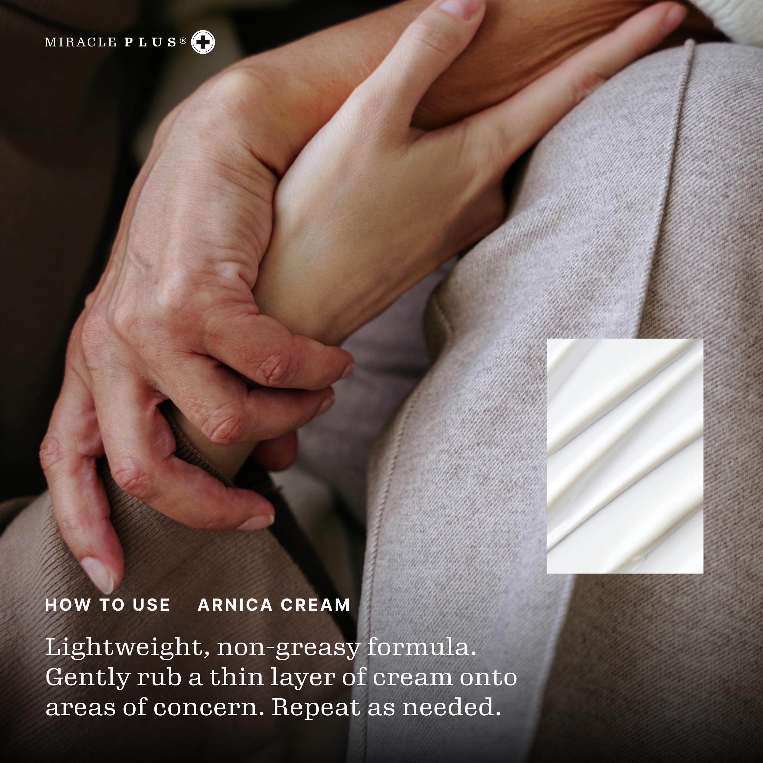 Miracle Plus Arnica usa Gotu Kola para reparación suave