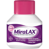 MiraLAX bote 4-1oz, polvo incoloro para uso diario y comodidad cotidiana