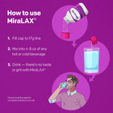 Instrucciones simples de preparación de Miralax