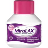 MiraLAX peso 17g, envase compacto para dosificaciones precisas