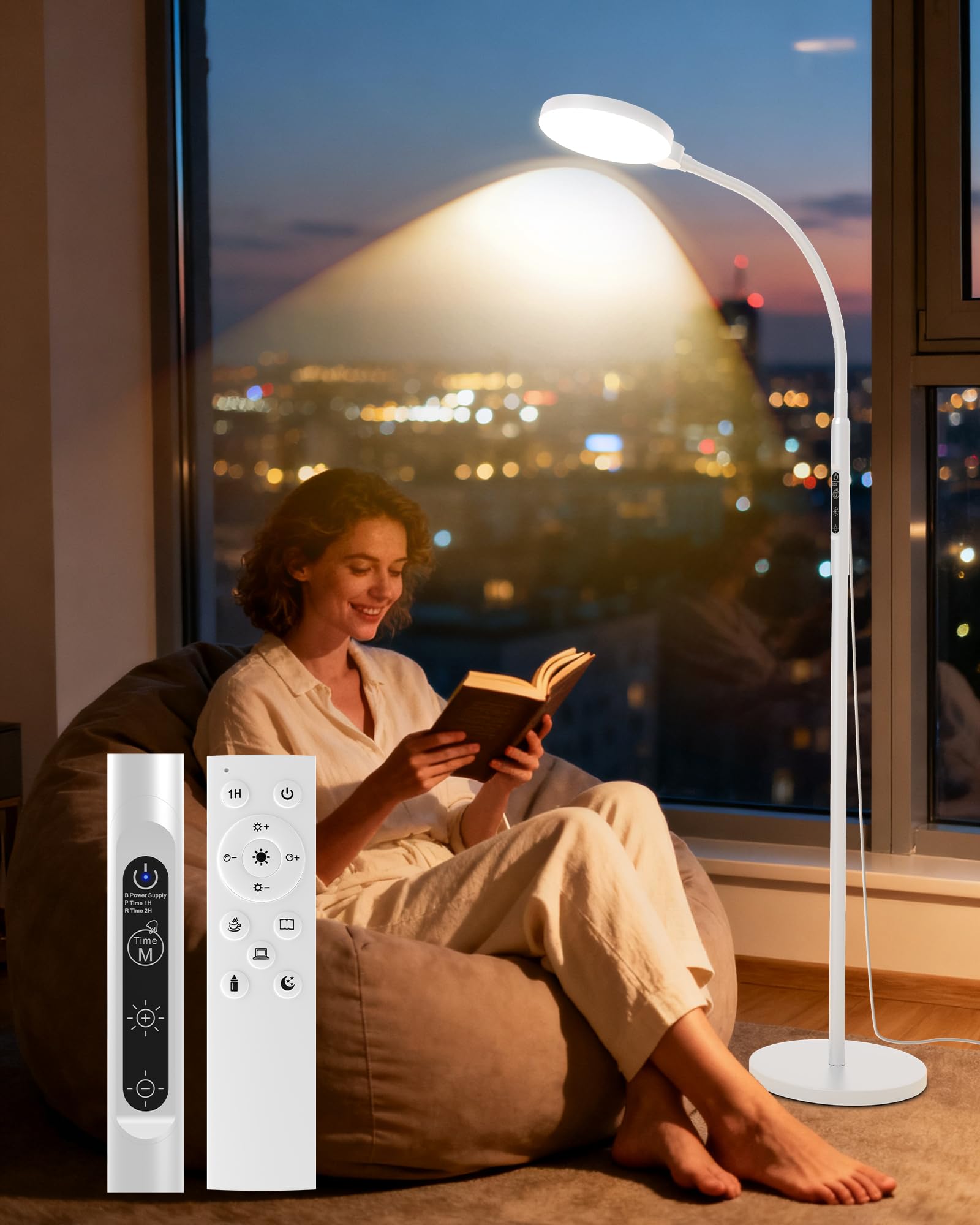 Lámpara MirthSip frontal con iluminación 11000 lux para lectura nítida