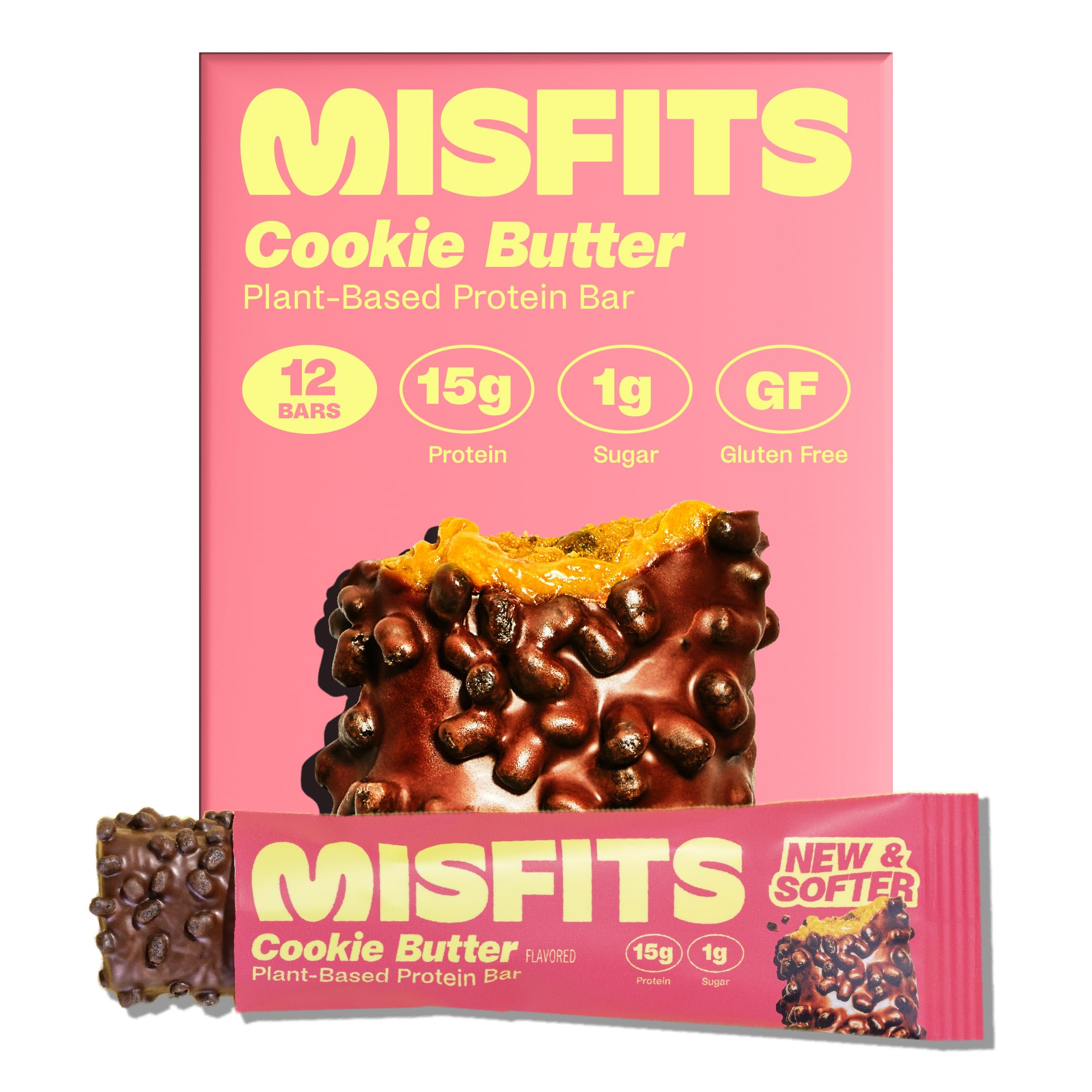 Misfits barra proteina vegan Speculoos, snack energetico para el dia
