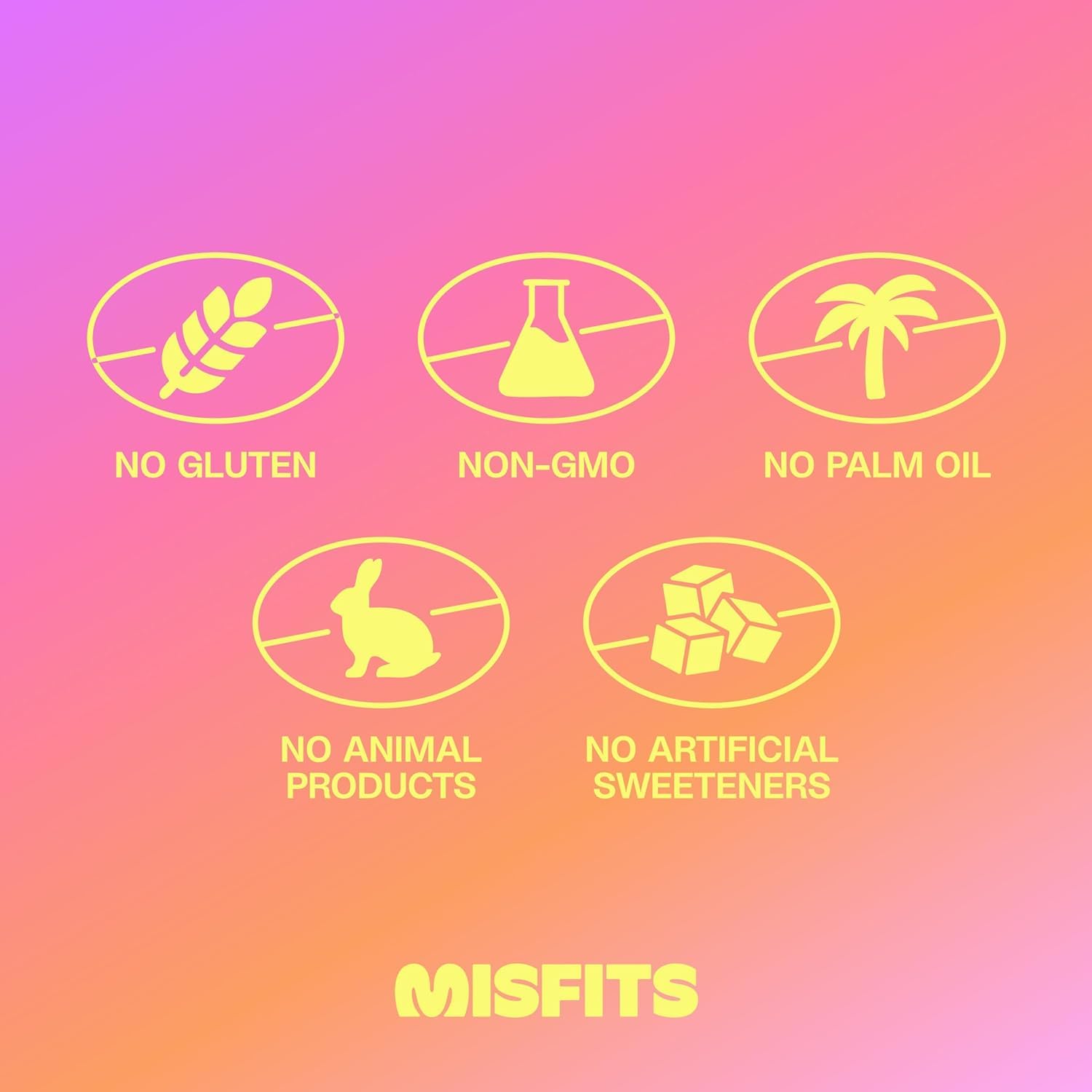 Misfits barras bajas en carbohidratos y azúcares para snack equilibrado