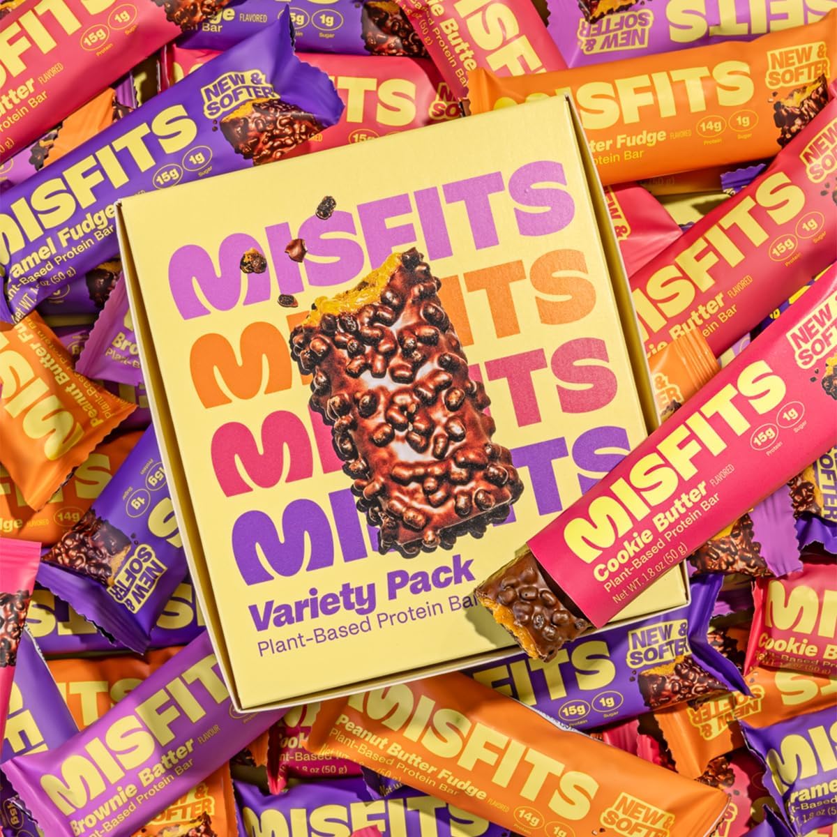 Misfits variado pack de barras para probar sabores