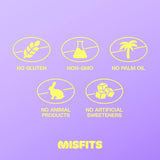 Misfits paquete de 12 barras veganas.