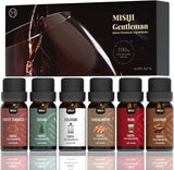 MISIJI aceites esenciales set, botellas ámbar para difusor y ambientación en casa