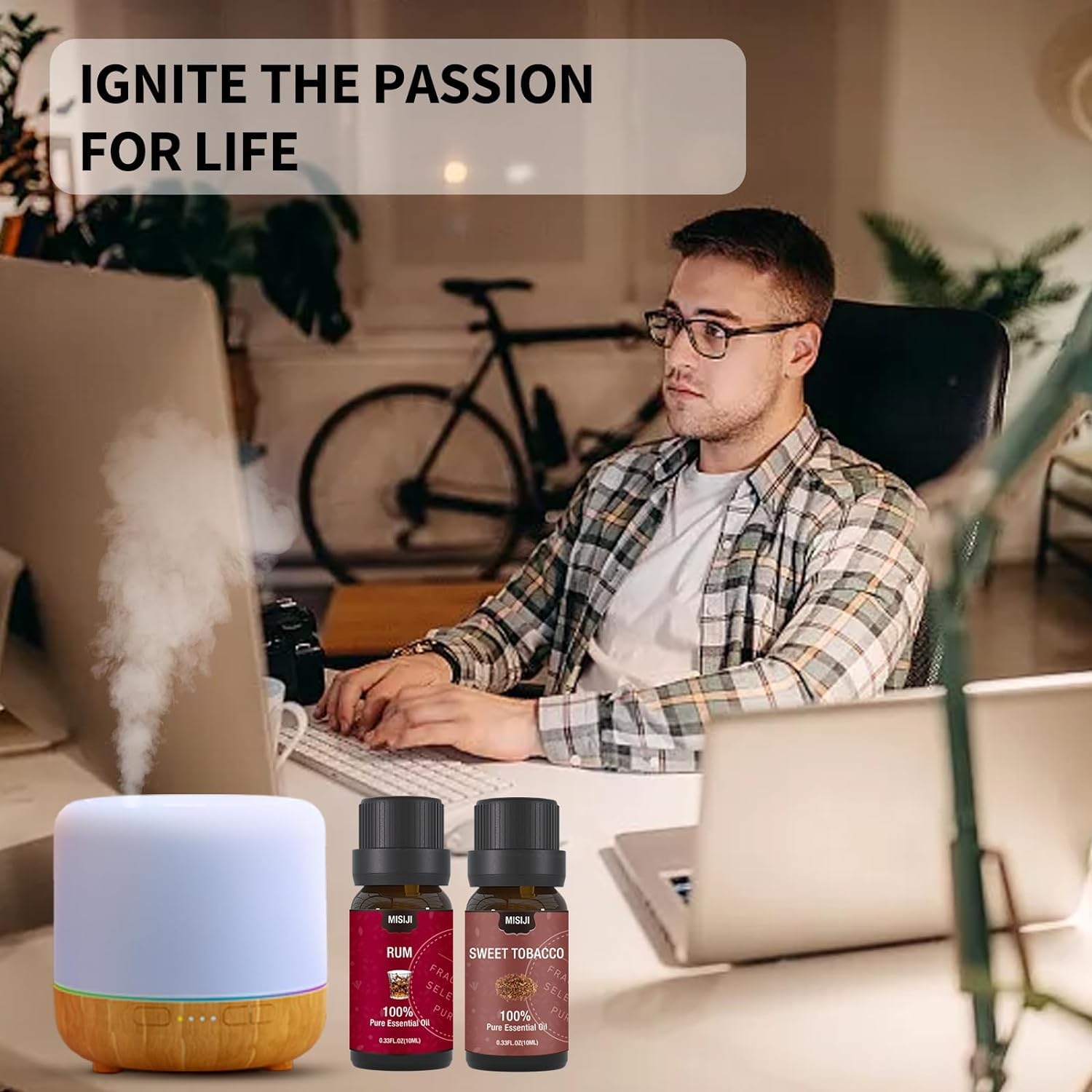 MISIJI MISIJI aceites para difusor, aroma suave para estancias