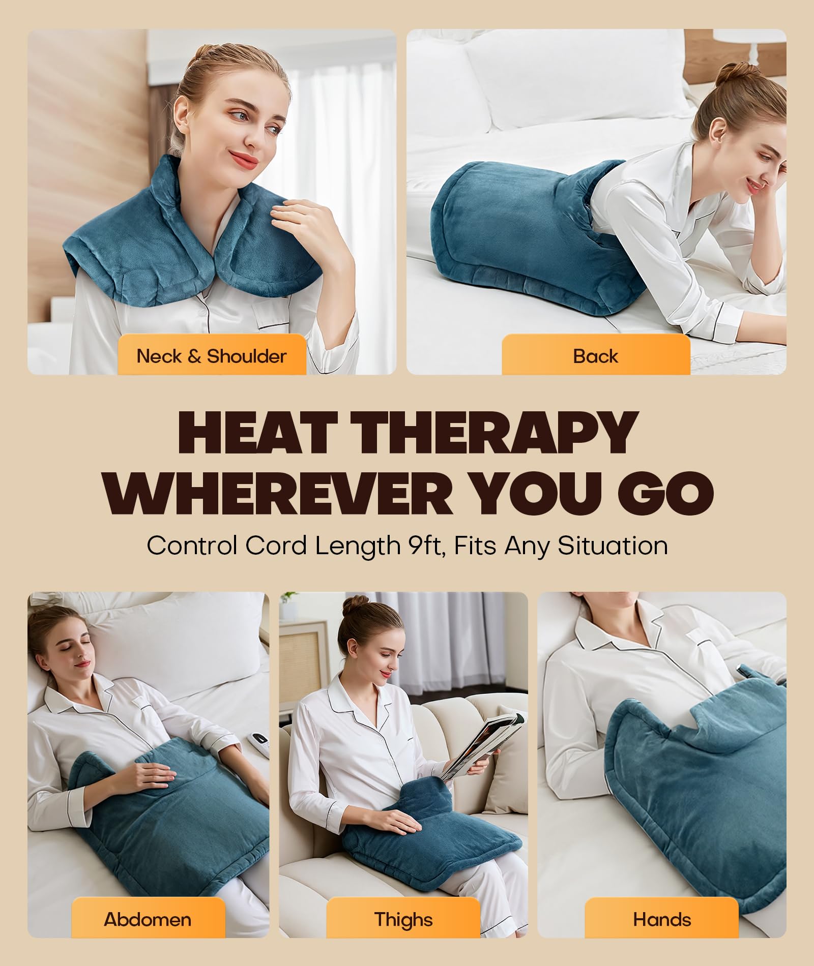 Tejido franela microfleece suave para comodidad prolongada.