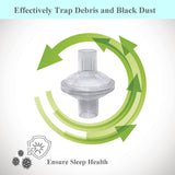Missyage filtros CPAP 22mm en línea para compatibilidad universal