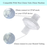 Missyage filtros CPAP 25mm codo para montaje cómodo