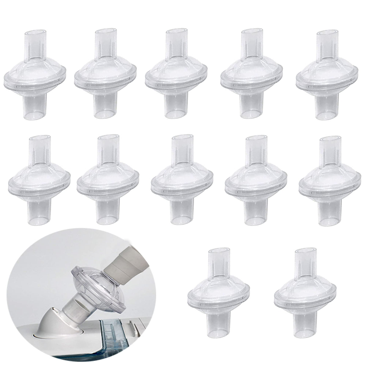 Missyage kit de 12 filtros CPAP desechables para uso nocturno