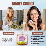 Gominolas Misyvoing D3 K2 sabor fresa con vitamina C para el sistema inmunológico.