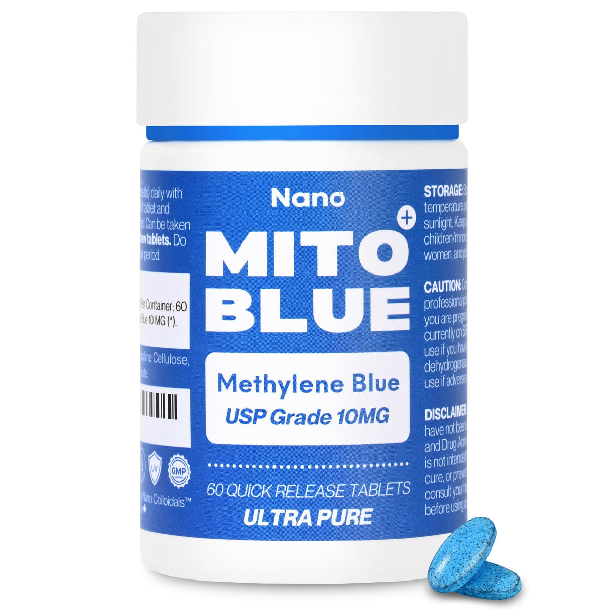 MIT0BLUE tableta de 10 mg para dosis precisas y limpias.
