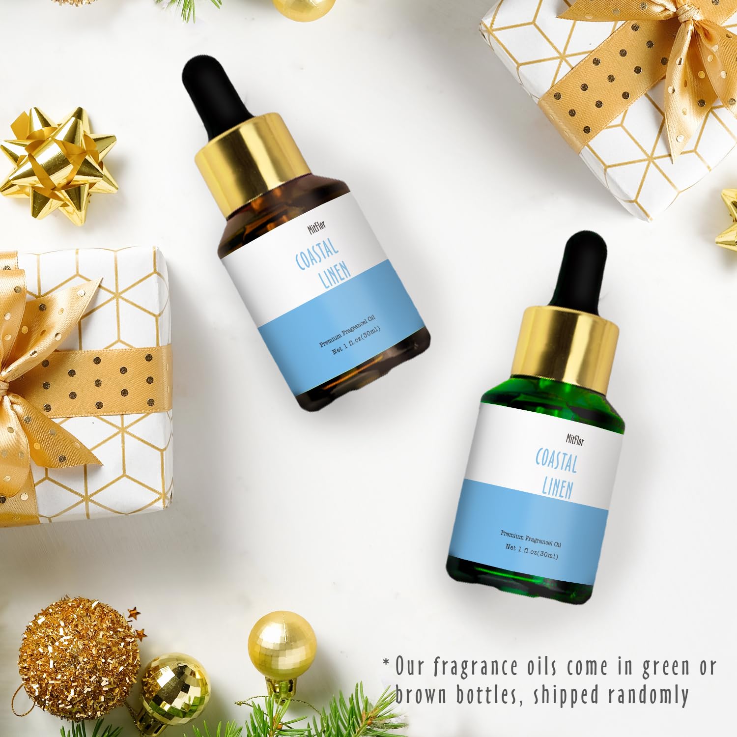 MitFlor botella de vidrio UV conserva aroma de forma estable