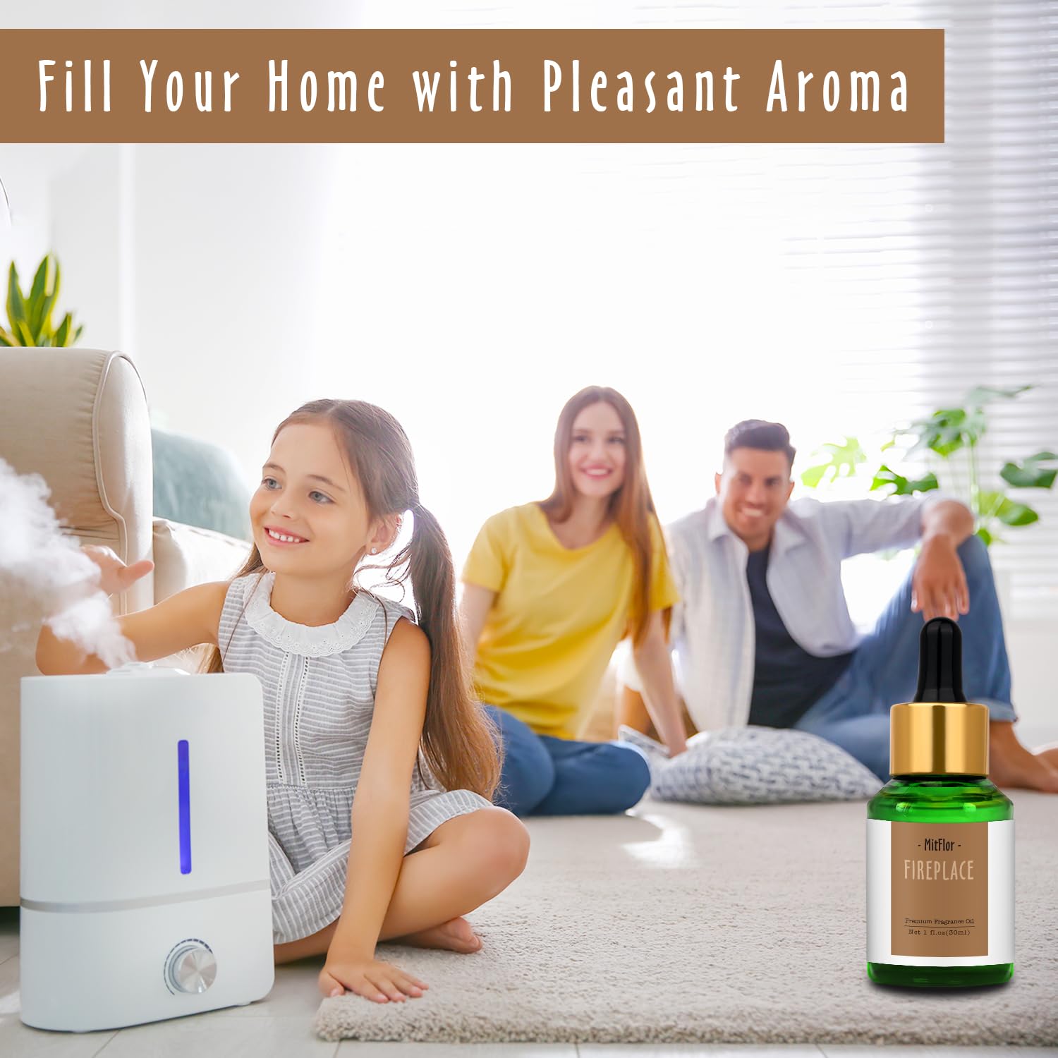 MitFlor fragancia chimenea - envase de vidrio conserva aroma intenso