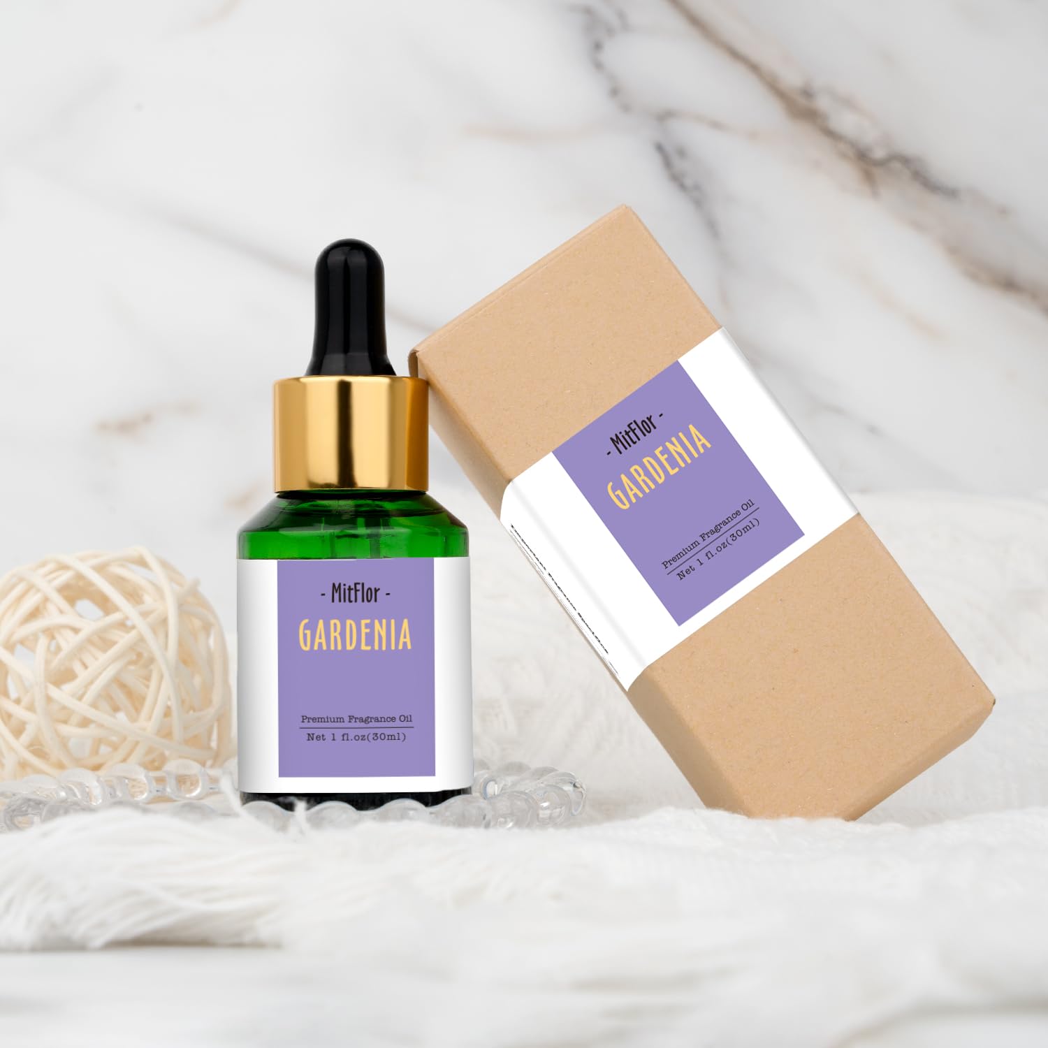 MitFlor difusor de varillas Gardenia para notas florales sutiles