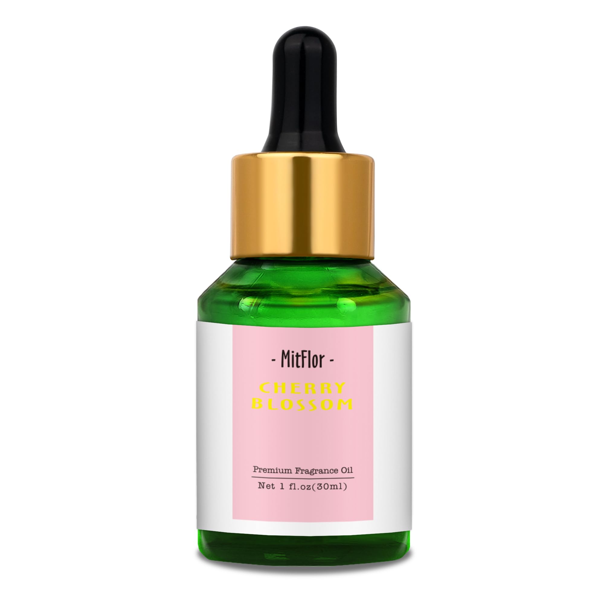 MitFlor aceite fragancia cerezo en botella, ideal para difusor de ambiente.