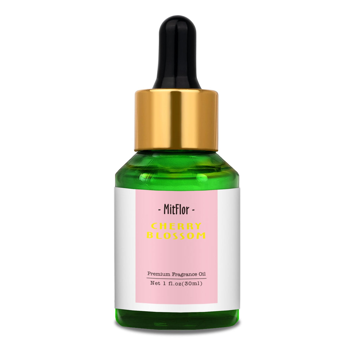 MitFlor aceite fragancia cerezo en botella, ideal para difusor de ambiente.