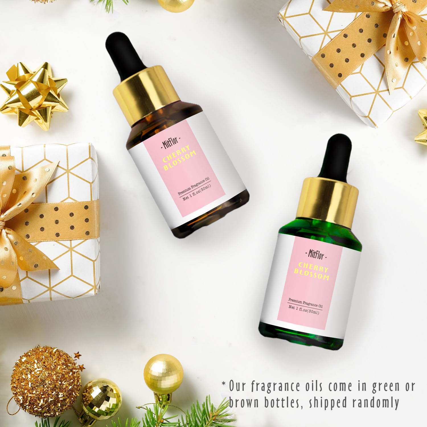 MitFlor fragancia cerezo en frasco, perfecto para perfumería artesanal.