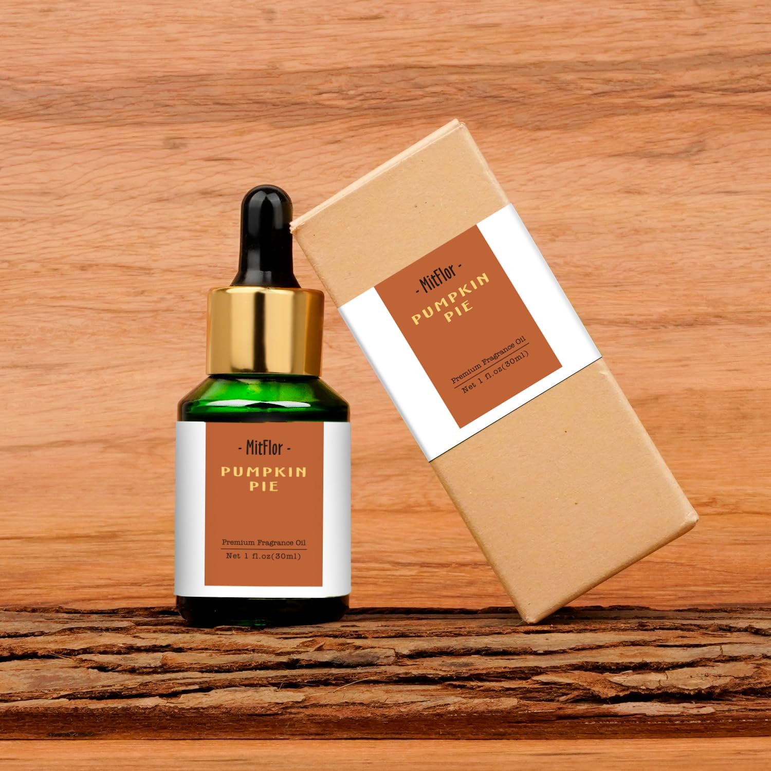 Regalo navideño MitFlor Pie de Calabaza, frasco 30ml para aromatizar.