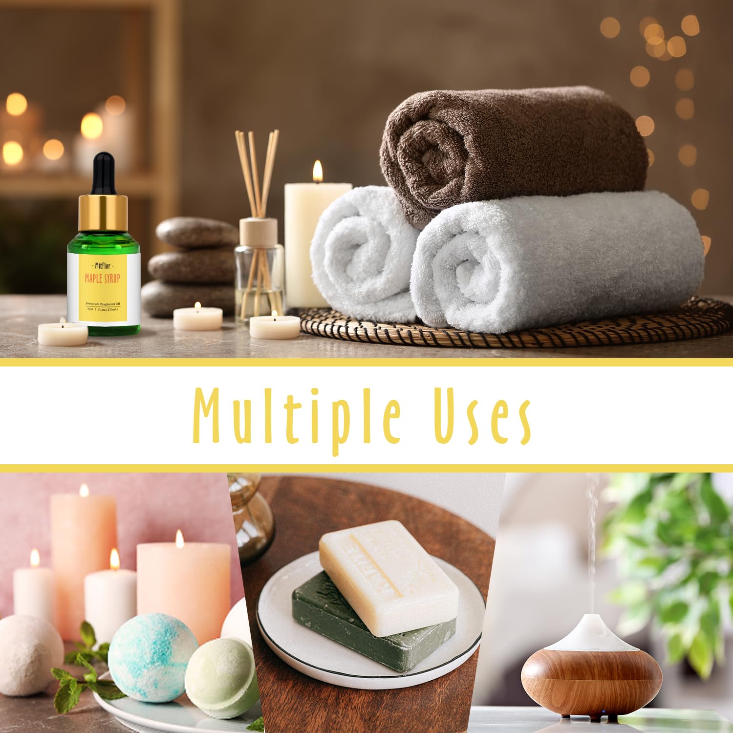 MitFlor Maple Syrup Fragrance Oil: ideal para elaboración de velas