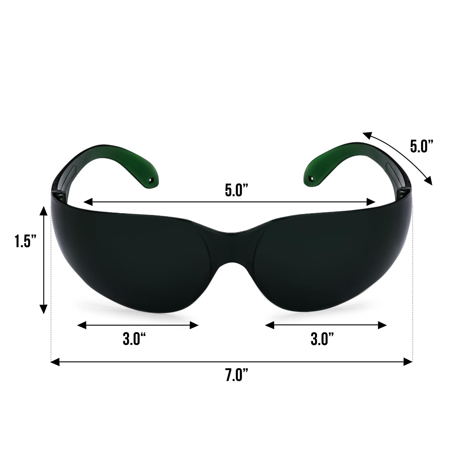 Diseño ligero y anti-rayado de las gafas Mito Red Light para uso cómodo.