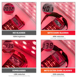 Mito Red Light ofrece protección ocular en entornos de iluminación intensa.