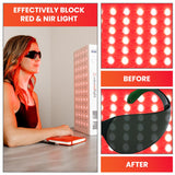 Gafas de terapia de luz roja de Mito reducen el brillo sin bloquear la luz visible.