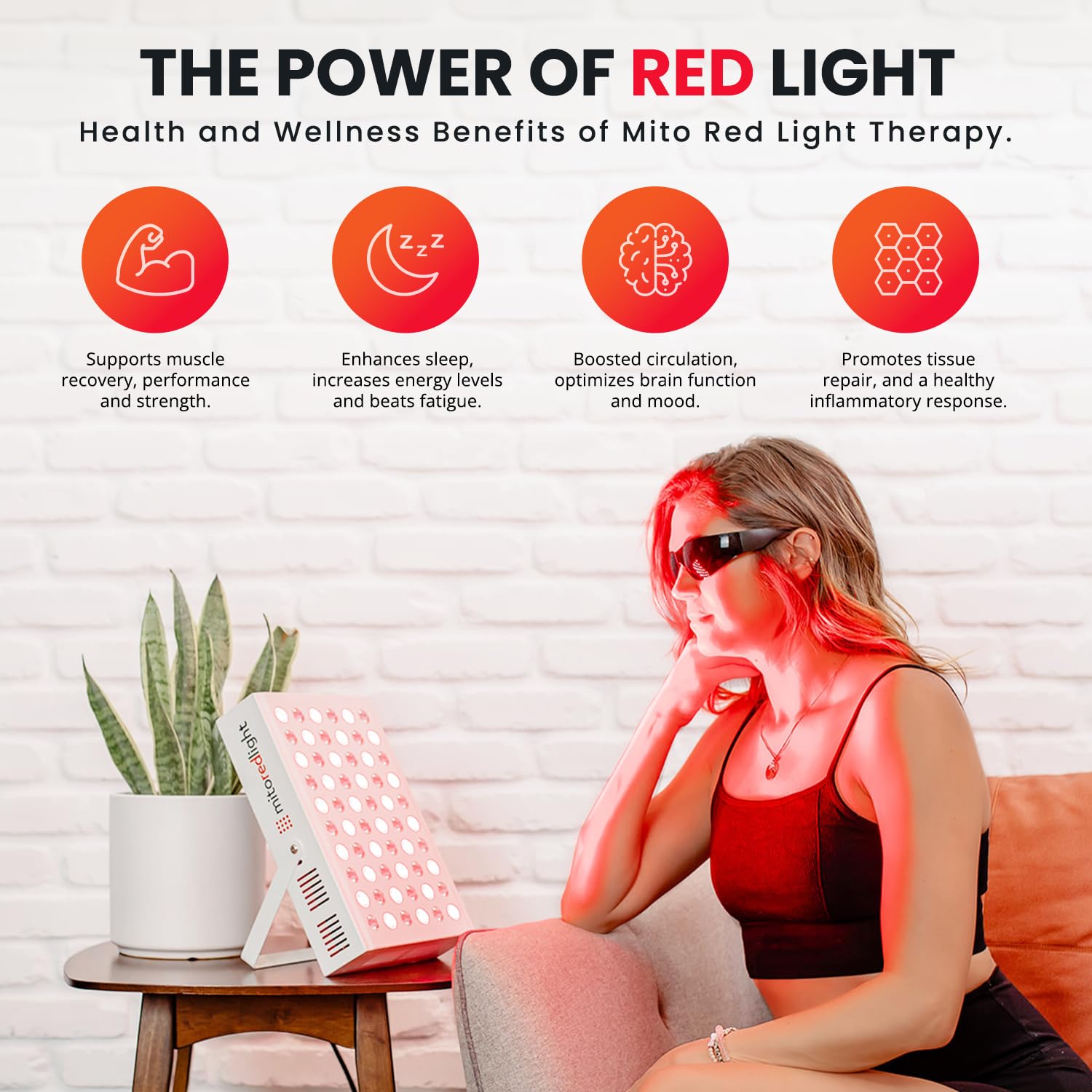 MitoMIN 2.0 panel luz roja para cuerpo y relajación