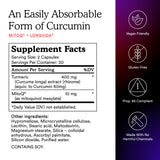 Usuario tomando cápsulas MitoQ Curcumin Longvida para apoyo diario.