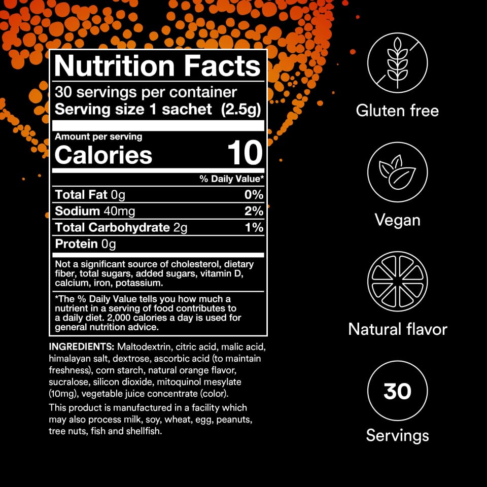 MitoQ Mitoquinol antioxidante dirigido a mitocondrias para energía celular