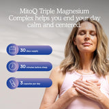 Sueño profundo con MitoQ Triple Magnesium para descanso reparador.