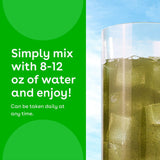 Dosis diaria MIXHERS Greens fácil de incorporar en batidos u otras bebidas.