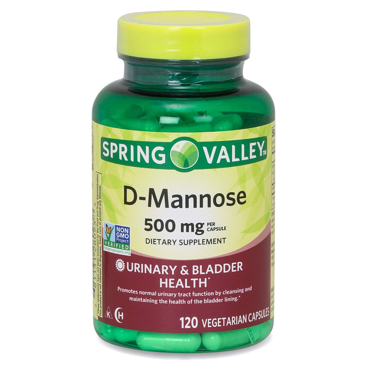 MixNeed Spring Valley D-mannosa 500 mg, cápsulas: apoyo a la salud de la vejiga y del tracto urinario.