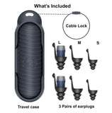 MIXX tapones auditivos caja-transportable-resorte facilita llevarlos contigo.