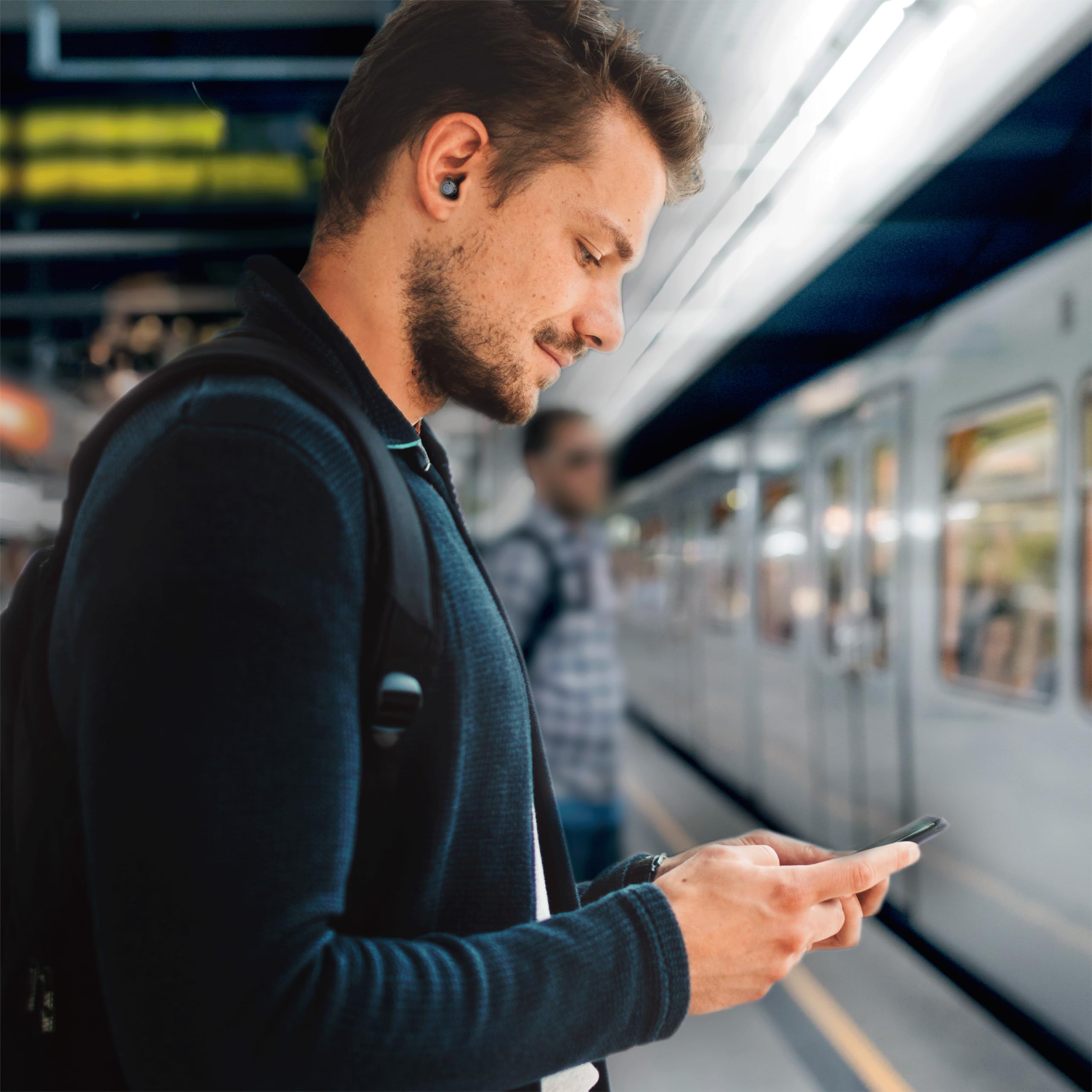 MIXX tapones auditivos uso-viaje para aeropuertos y trenes con menos ruido.