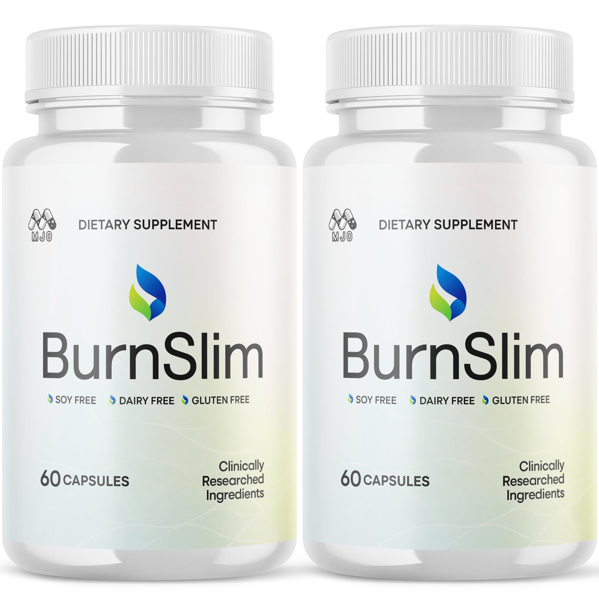 MJO Burnslim Capsules, botella vertiendo, apoyo a un estilo de vida activo.