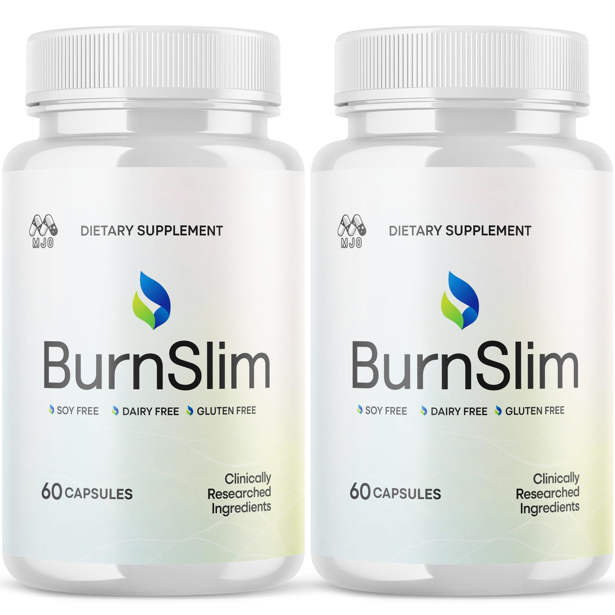 MJO Burnslim Capsules, botella vertiendo, apoyo a un estilo de vida activo.