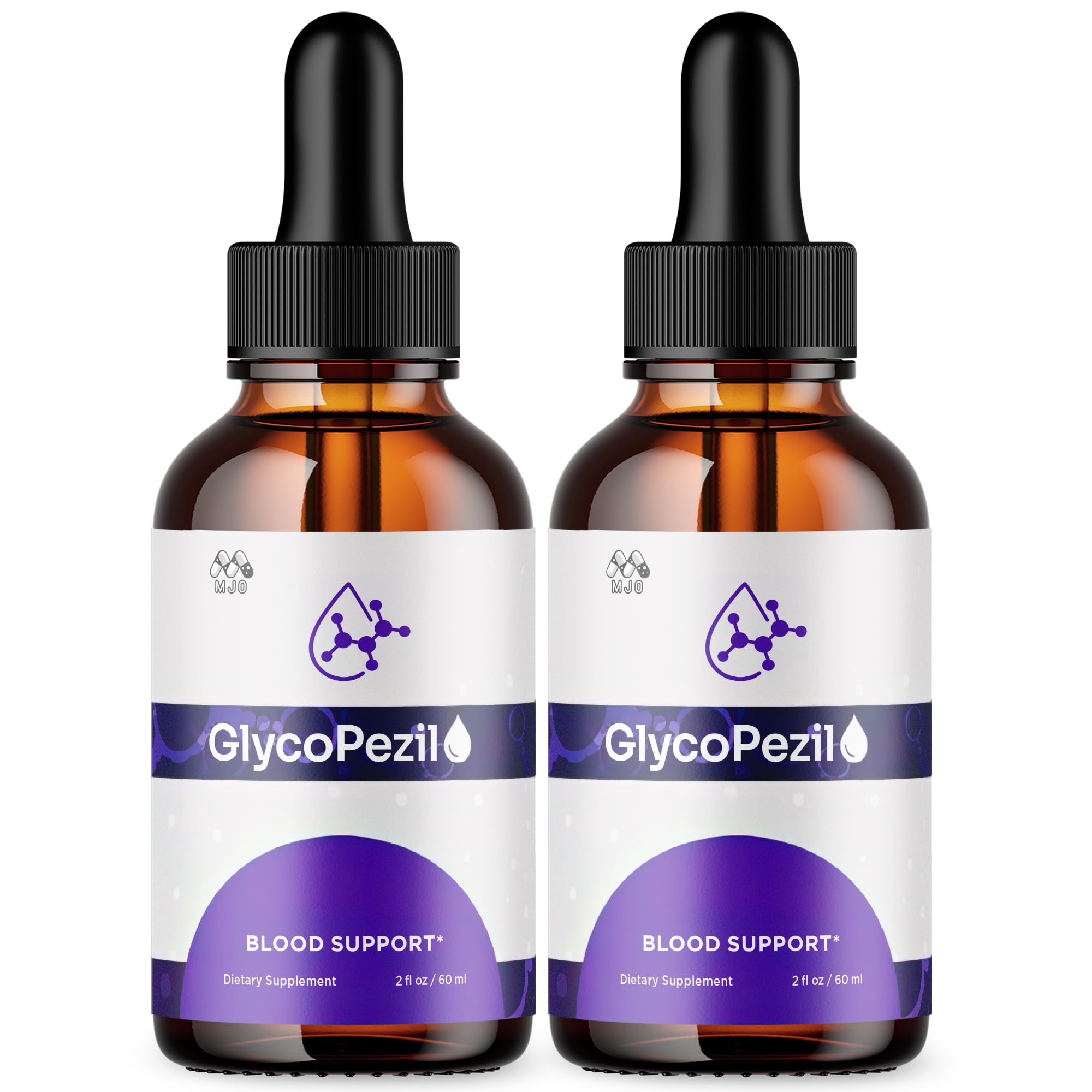MJO Glycopezil Drops en dos-paquetes dentro de la caja, ideal para iniciar la rutina diaria.