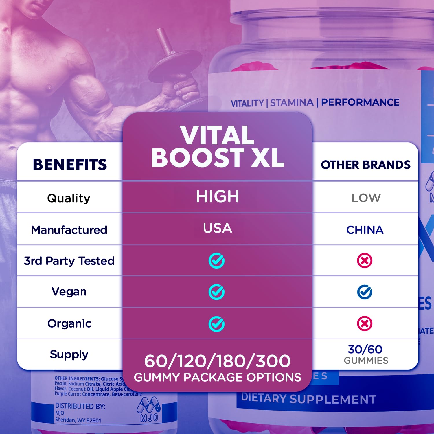 MJO Vital Boost XL en mano, snack práctico para la rutina diaria