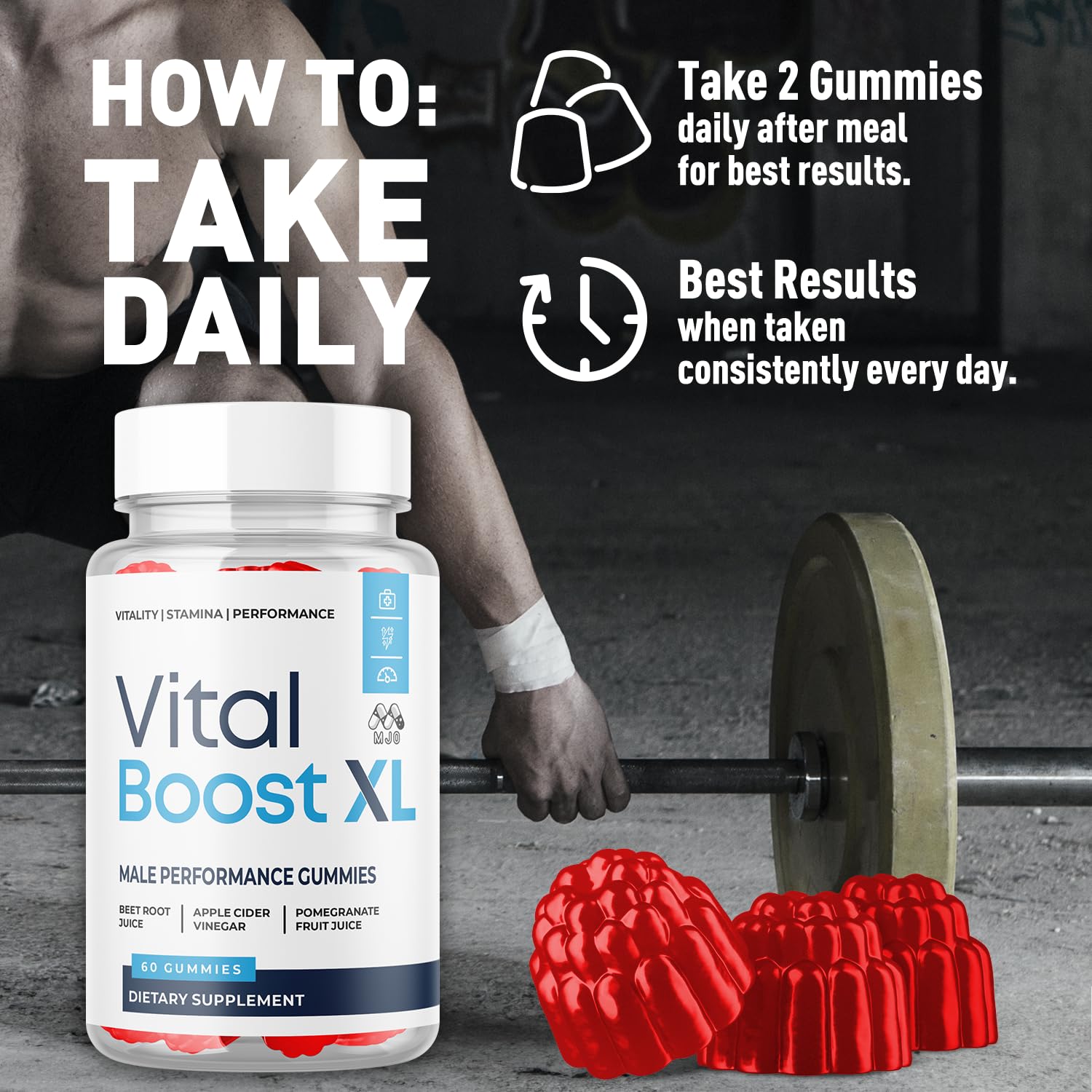 Paquete de Gomitas Vital Boost XL, ideal para llevar en bolso