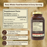 Ingredientes naturales del hígado de res MK Supplements