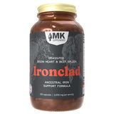 MK Supplements Ironclad: vista frontal del bote para identificar hierro hemo.