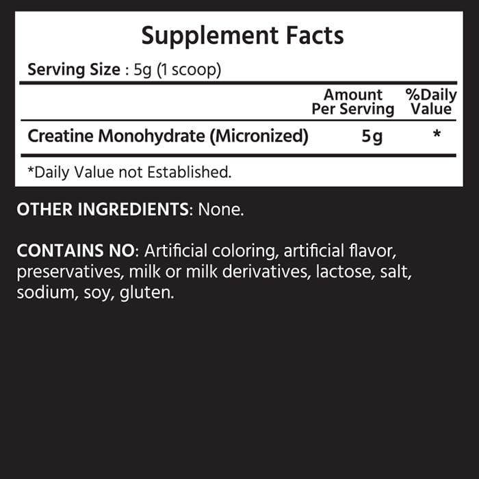 Supuesta creatina ML Naturals vertida en bebida, disolución rápida para entrenamiento