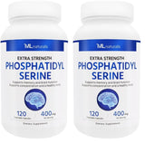 ML Naturals fosfatidilserina 400 mg en empaque doble para memoria