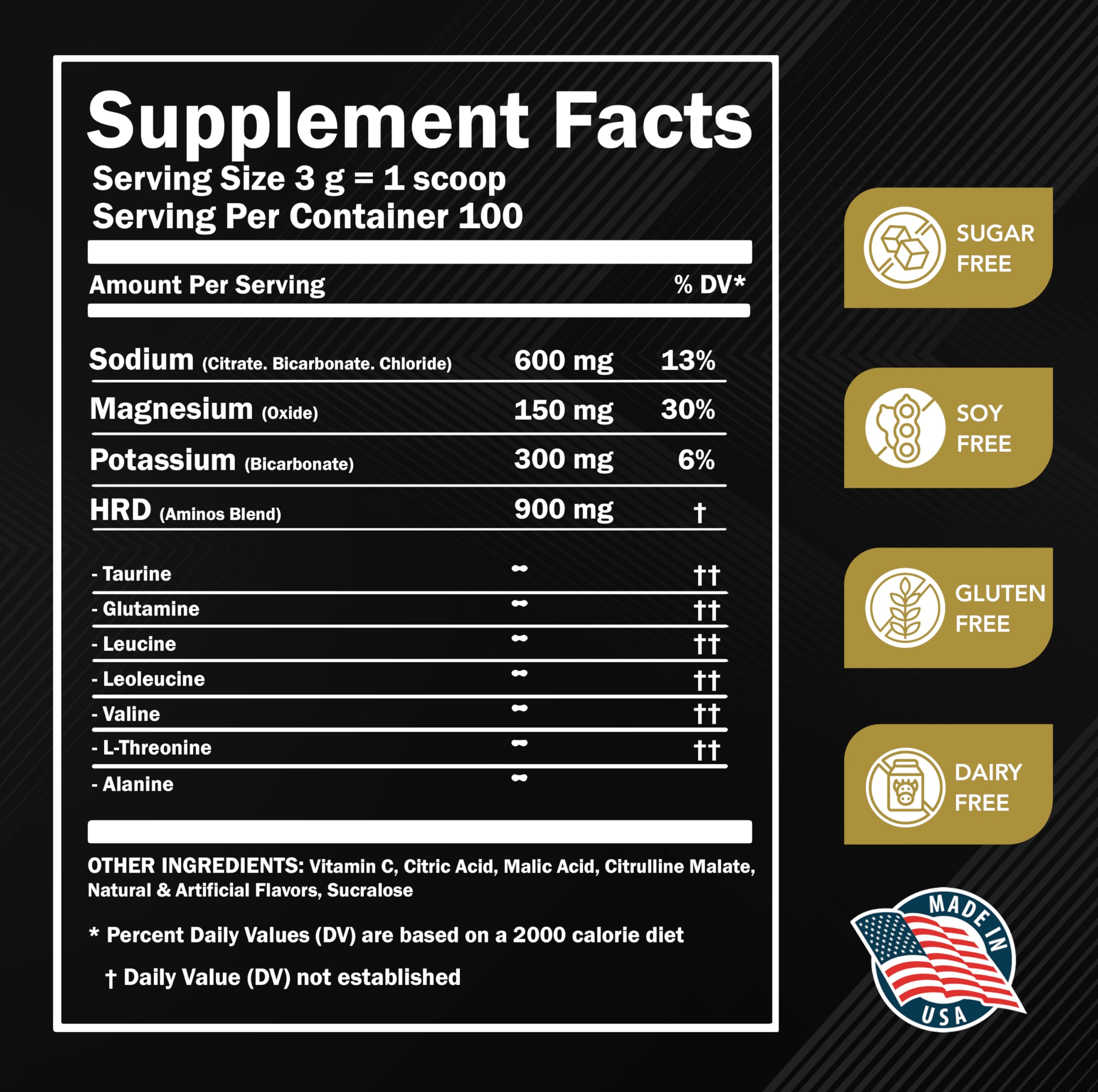 MMA Nutrition HRDWRK, mezcla en agua, experiencia neutral y sin calorías.