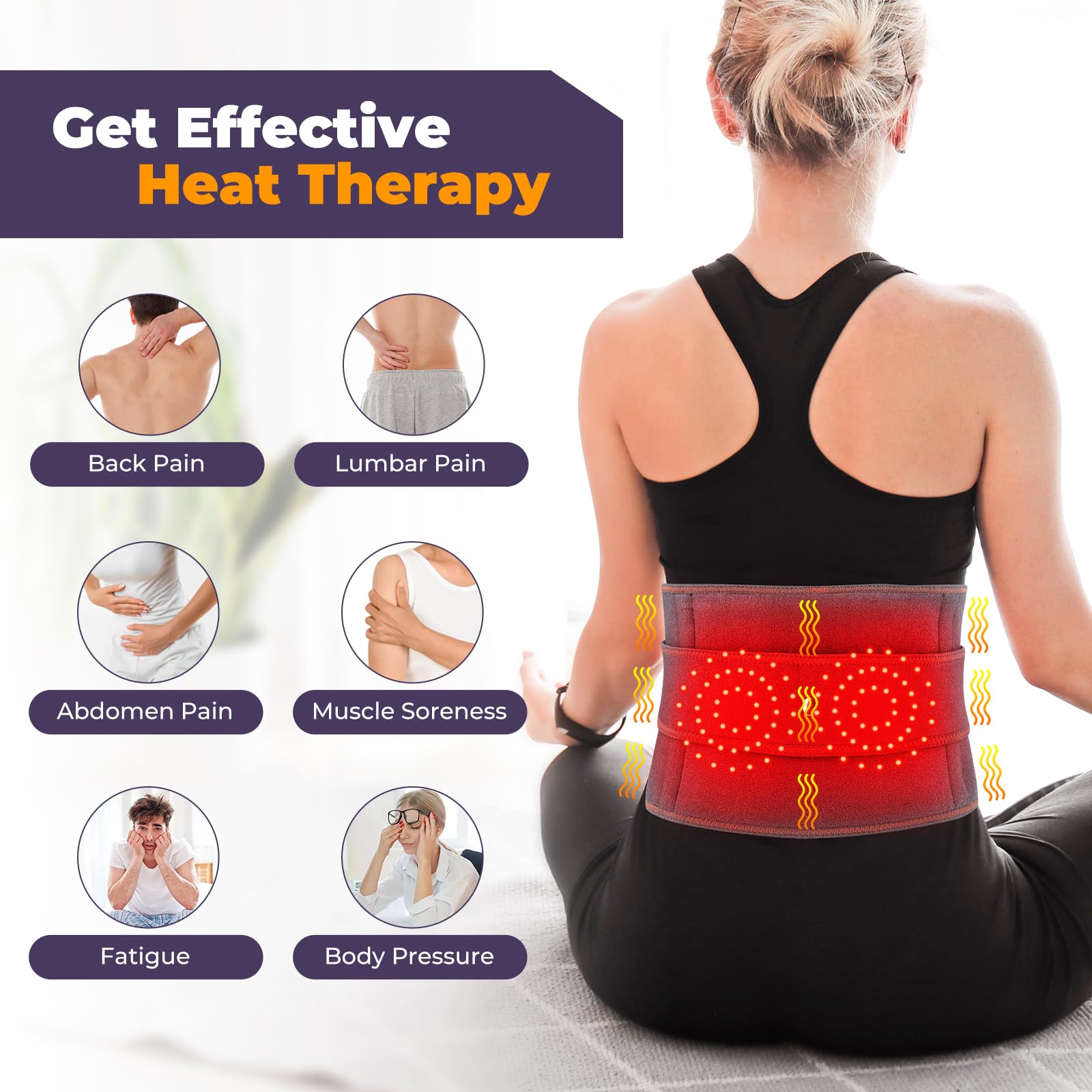 MOAJAZA cinturon-espalda-estabilizacion-lumbar aporta soporte estable para la espalda.