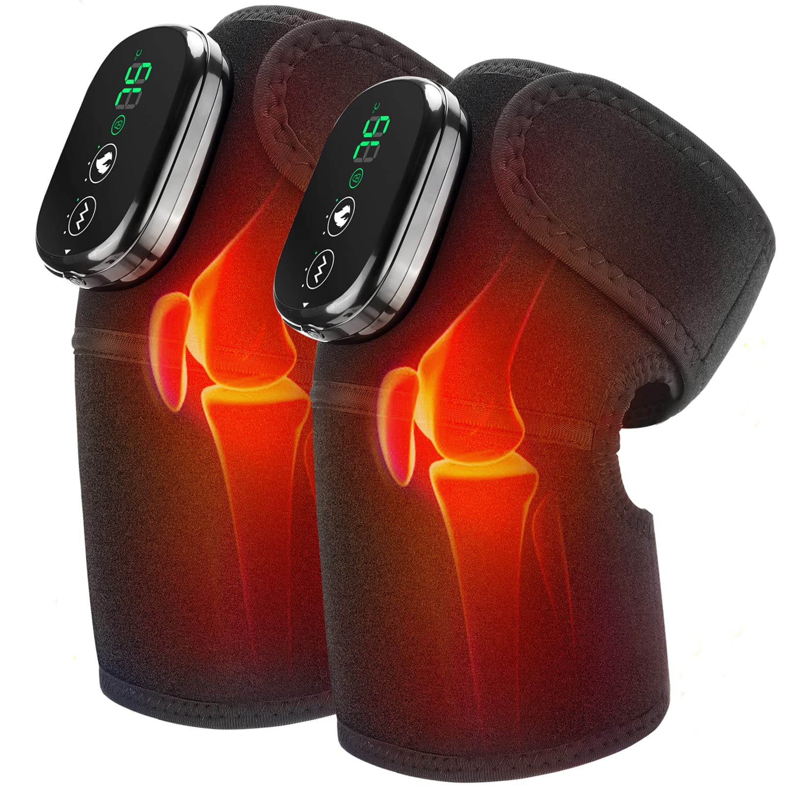 MOAJAZA rodilla-masaje-calor: sensación cálida para relajar la musculatura.