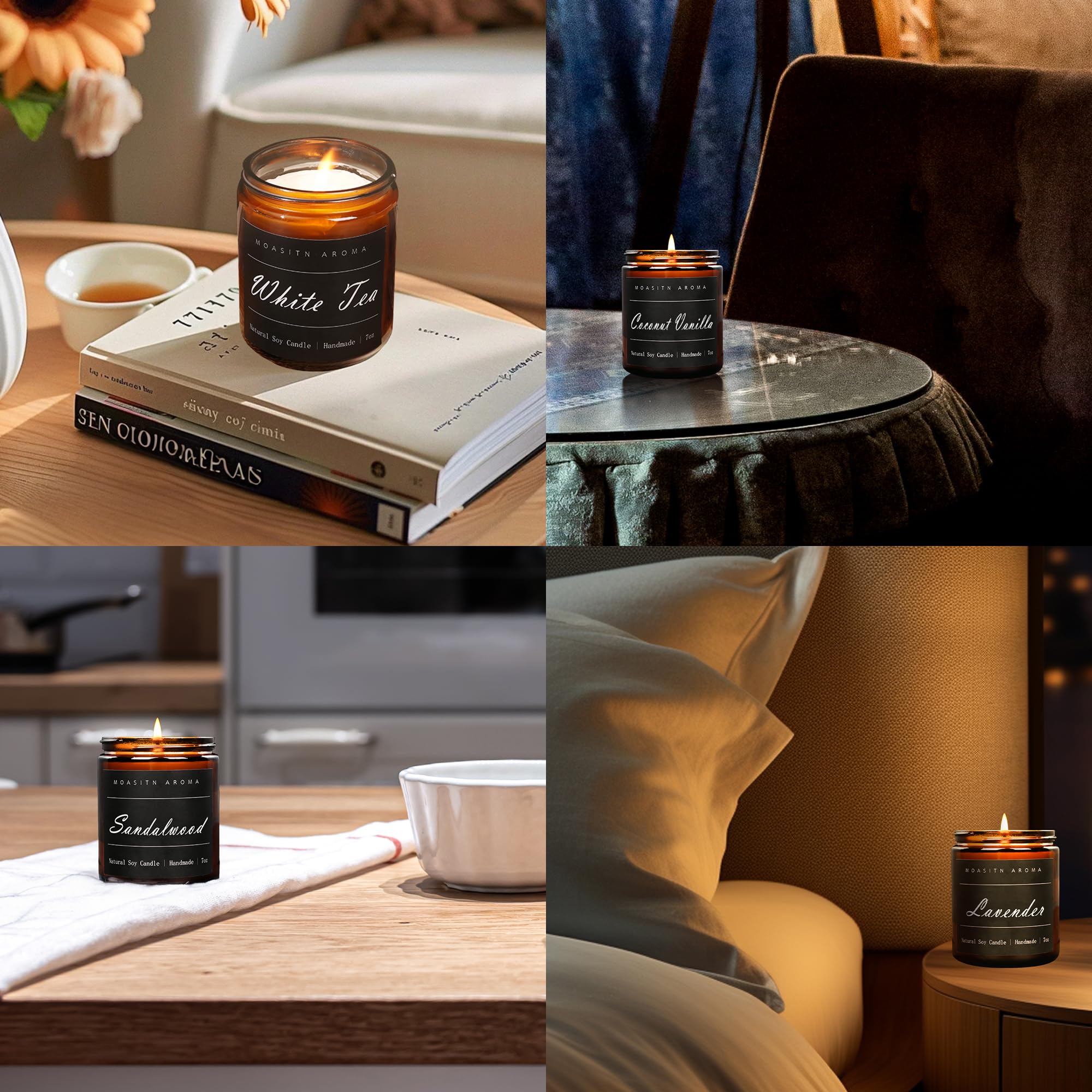 MOASITN Vela Patchouli ideal para diferentes espacios de la casa